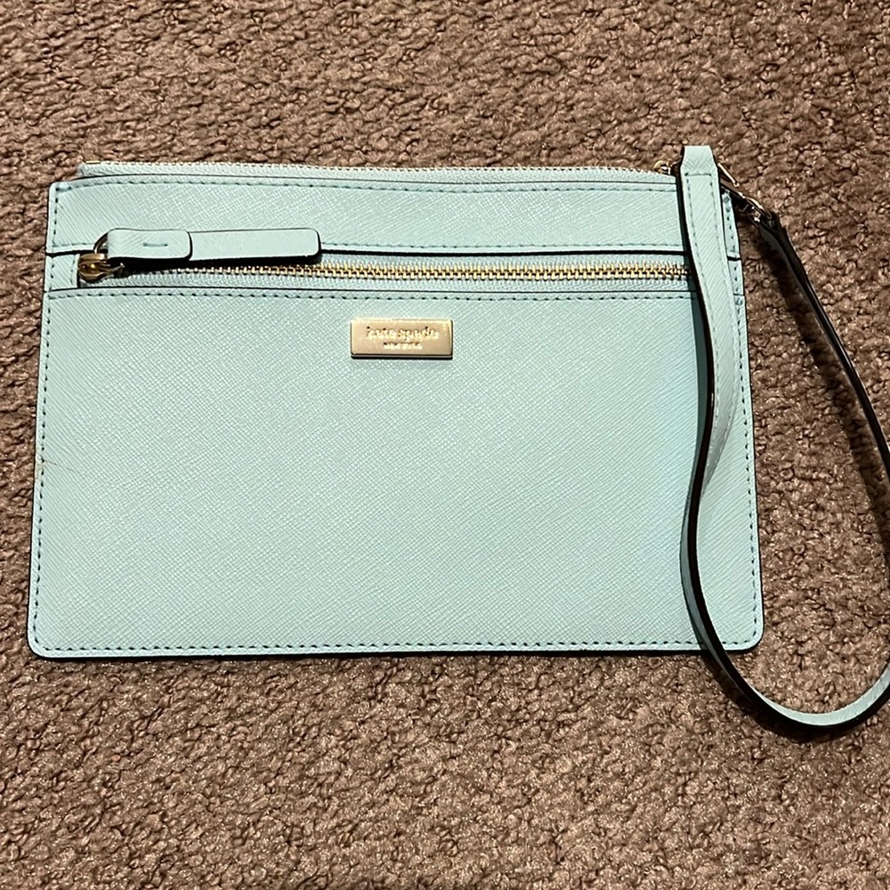 Never used Kate Spade baby blue wristlet